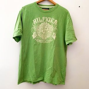 Tommy Hilfiger || Green Emblem Crest Graphic Tee